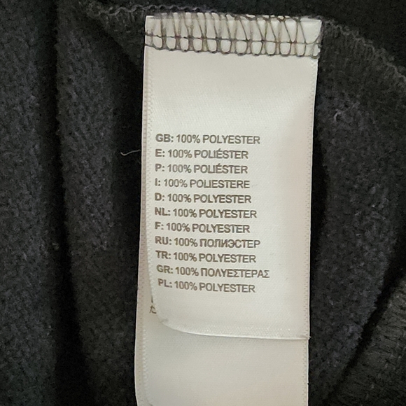 The North Face Men’s Heathered Charcoal Logo Fleece Pullover Hoodie M - like new - Picture 8 of 12